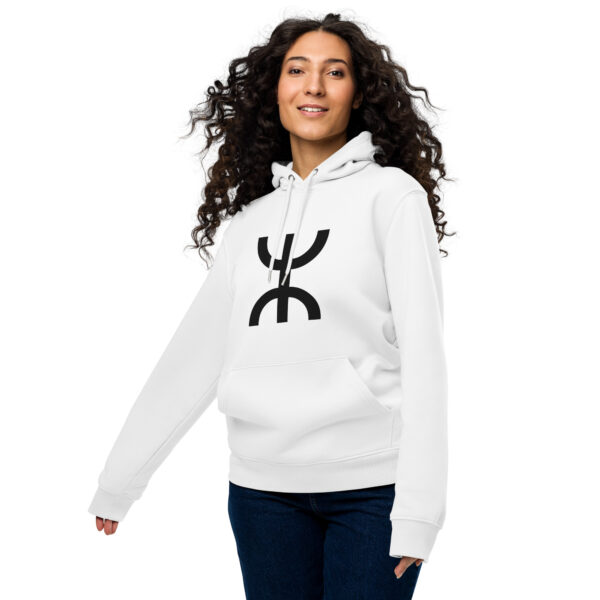 Yaz ⵣ Eco Hoodie - White - Image 4