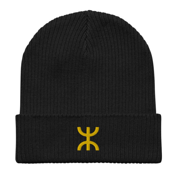 Yaz ⵣ Organic Beanie - Black – Image 2