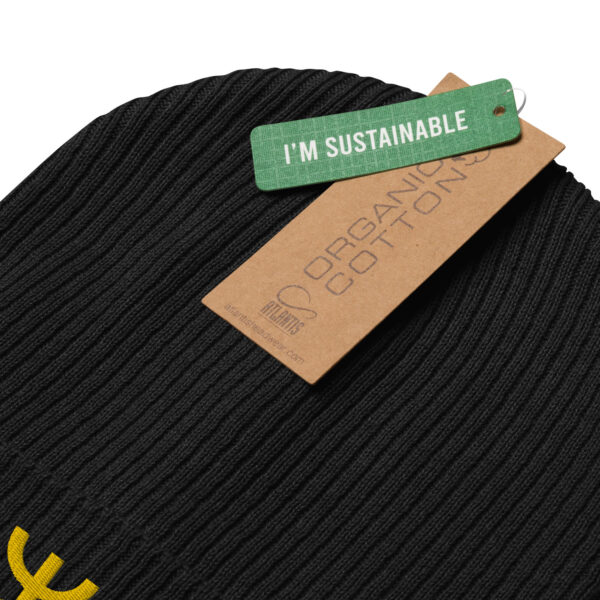 Yaz ⵣ Organic Beanie - Black – Image 4